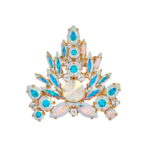 Broša "Kristāla Zars II (Aurora Borealis)" ar Swarovski™ kristāliem